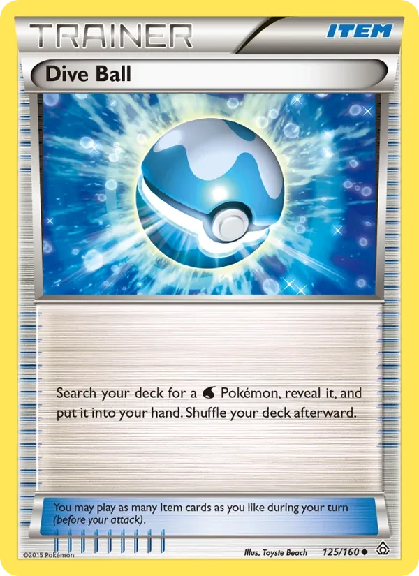 Dive Ball 125/160 Primal Clash Pokémon Karte