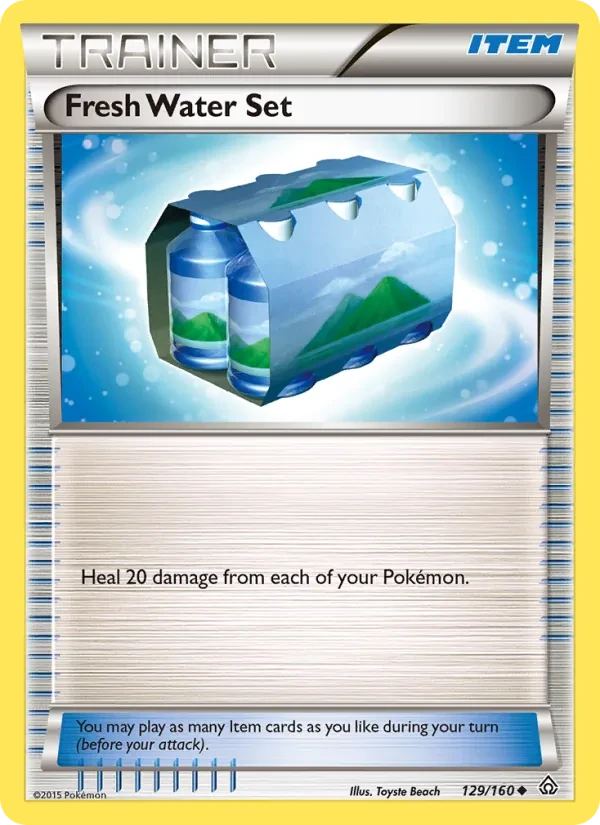 Fresh Water Set 129/160 Primal Clash Pokémon card