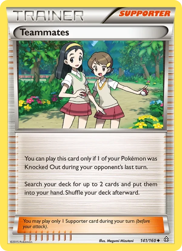 Teammates 141/160 Primal Clash Pokémon card