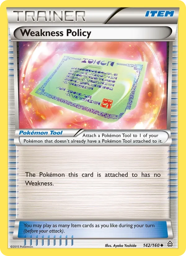 Weakness Policy 142/160 Primal Clash Pokémon Karte