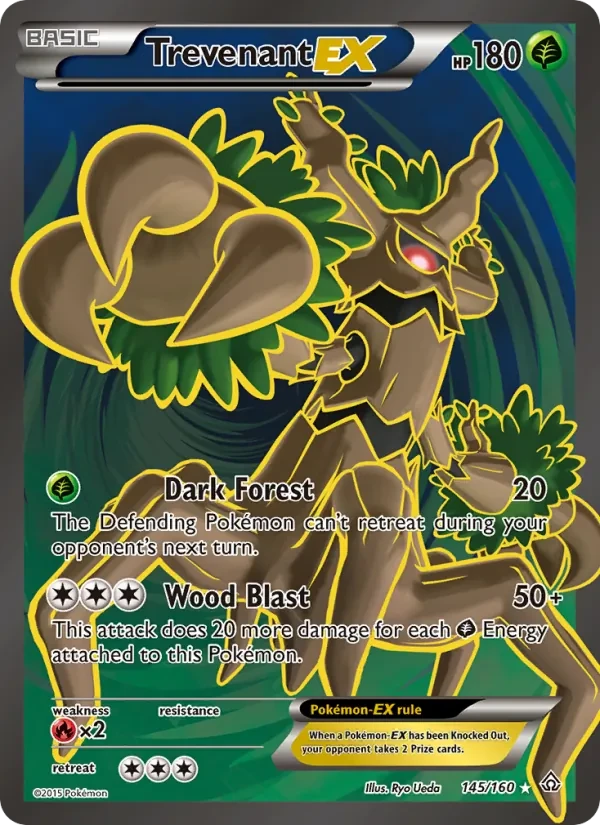 Trevenant EX 145/160 Primal Clash Pokémon card