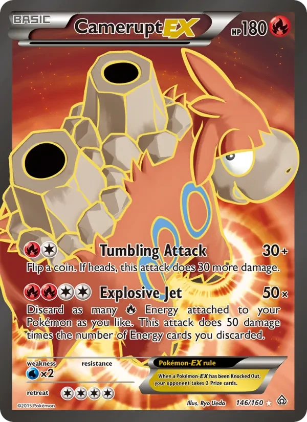 Camerupt EX 146/160 Primal Clash Pokémon card