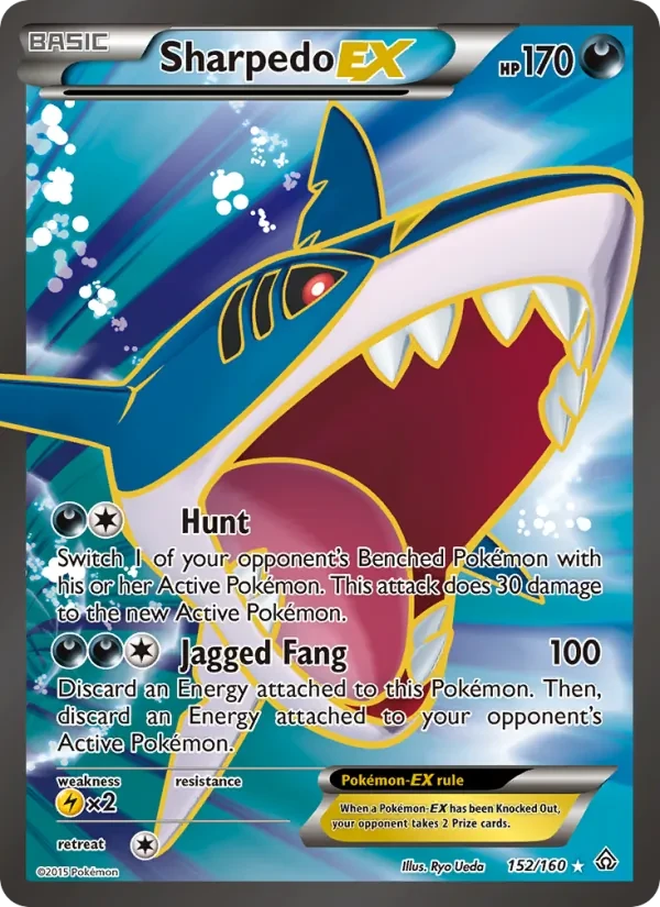 Sharpedo EX 152/160 Primal Clash Pokémon card