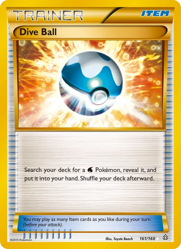 Dive Ball 161/160 Primal Clash Pokémon card