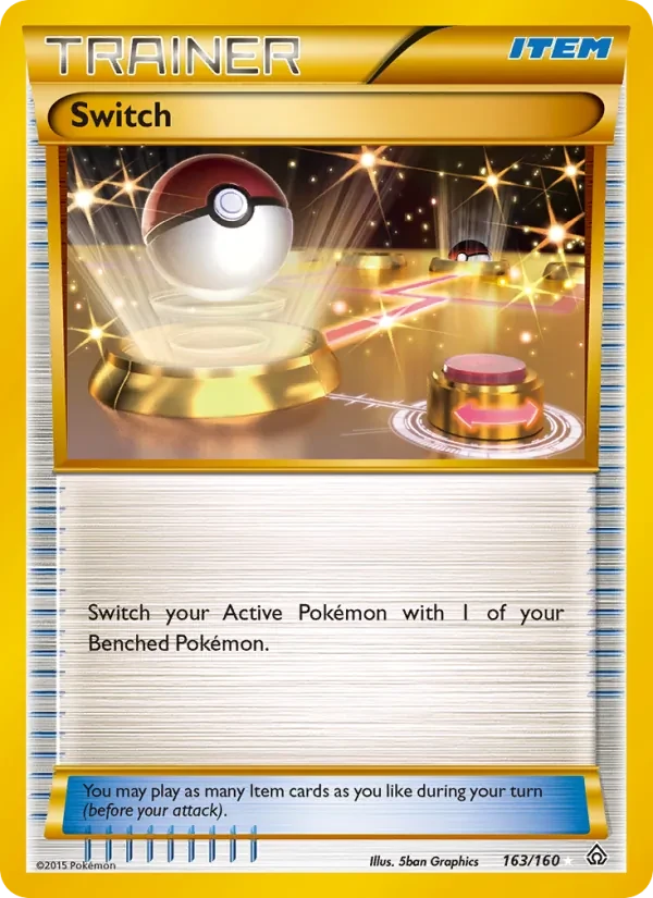 Switch 163/160 Primal Clash Pokémon card