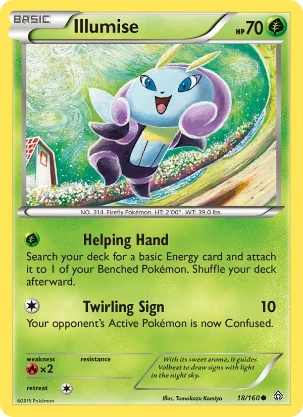 Illumise 18/160 Primal Clash Pokémon Karte