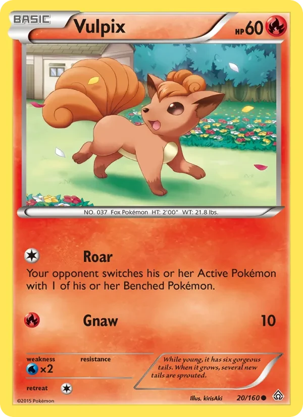 Vulpix 20/160 Primal Clash Pokémon card