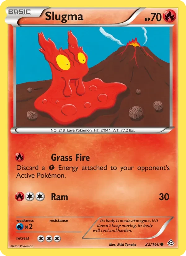 Slugma 22/160 Primal Clash Pokémon card