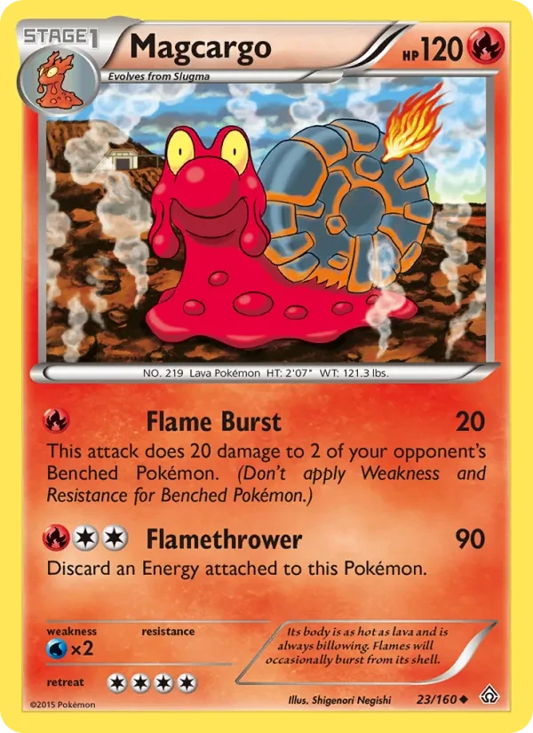 Magcargo 23/160 Primal Clash Pokémon card