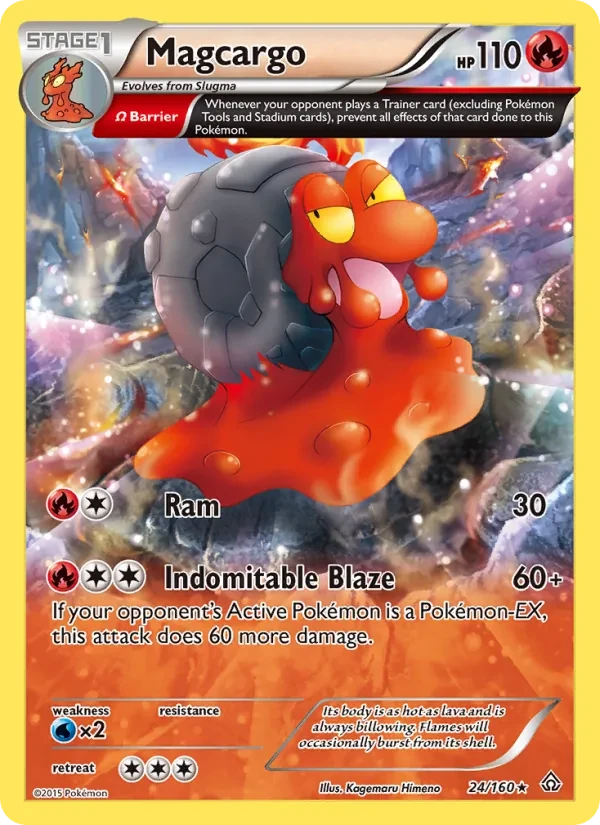 Magcargo 24/160 Primal Clash Pokémon card