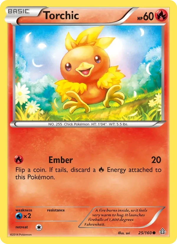 Torchic 25/160 Primal Clash Pokémon card