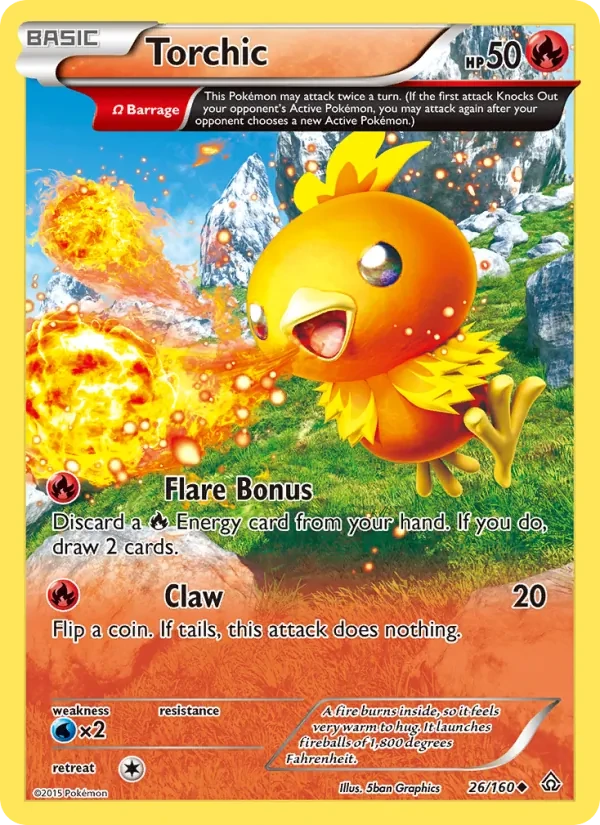 Torchic 26/160 Primal Clash Pokémon Karte