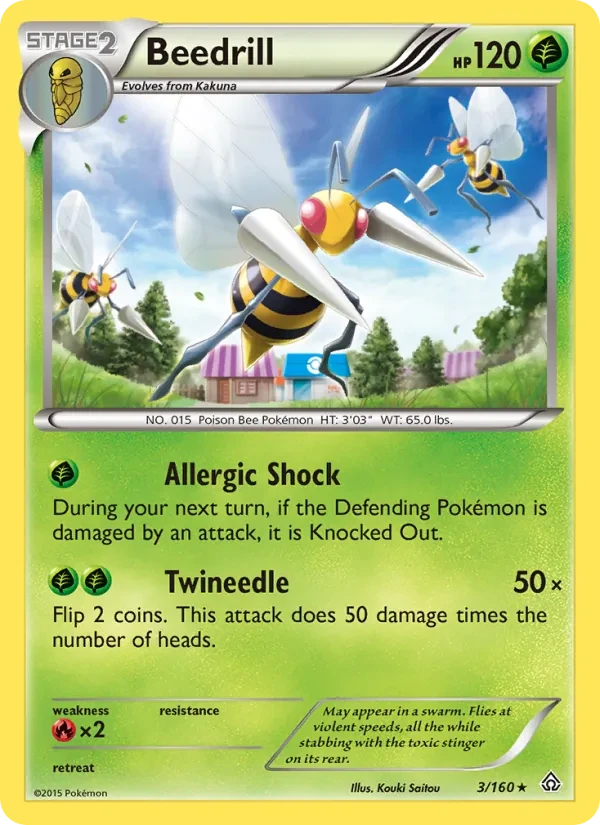 Beedrill 3/160 Primal Clash Pokémon card