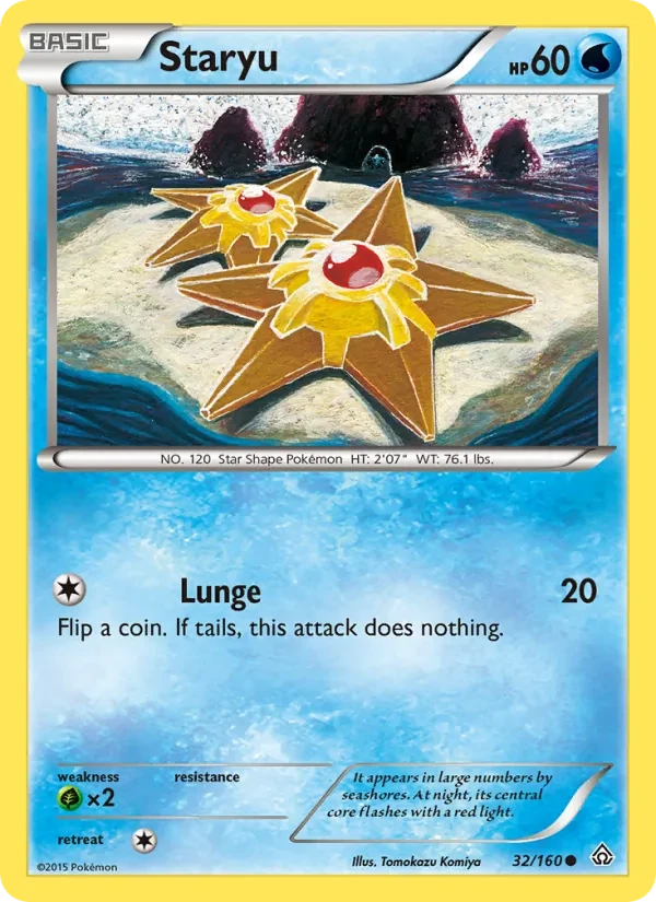Staryu 32/160 Primal Clash Pokémon card