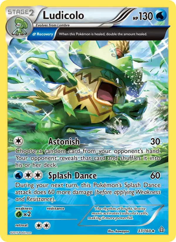 Ludicolo 37/160 Primal Clash Pokémon card