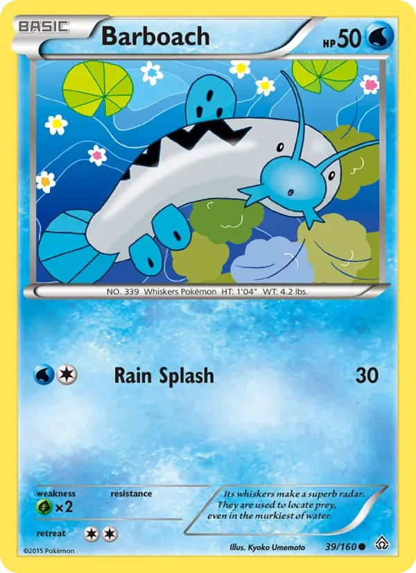 Barboach 39/160 Primal Clash Pokémon card