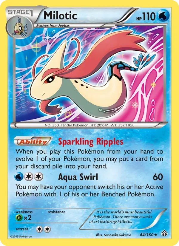 Milotic 44/160 Primal Clash Pokémon card