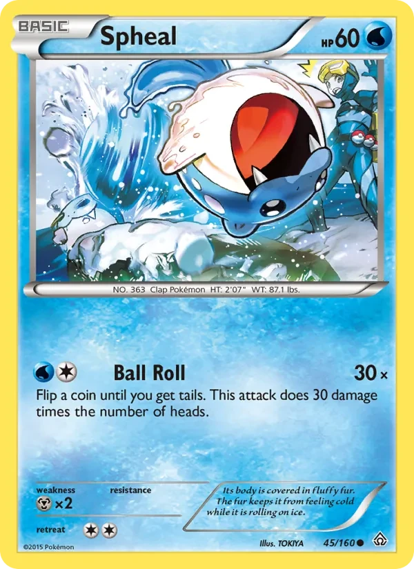 Spheal 45/160 Primal Clash Pokémon card