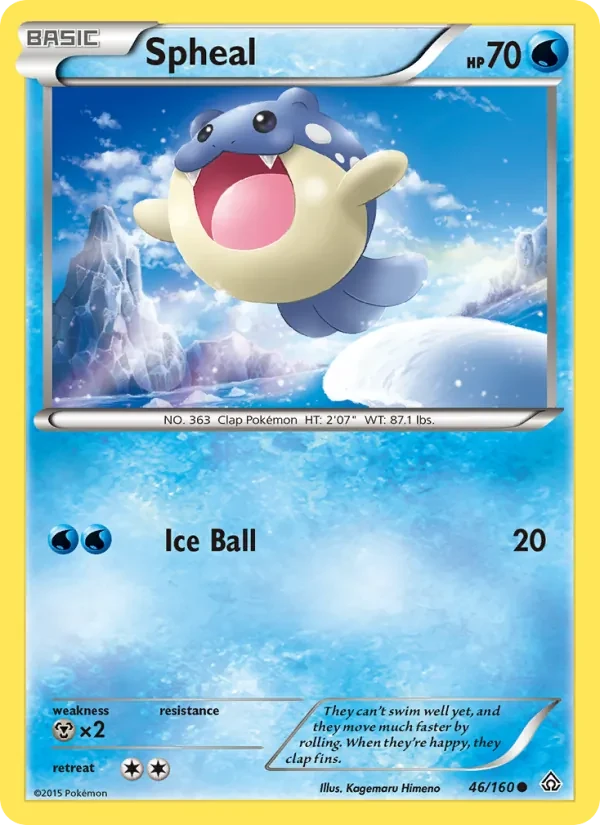 Spheal 46/160 Primal Clash Pokémon card