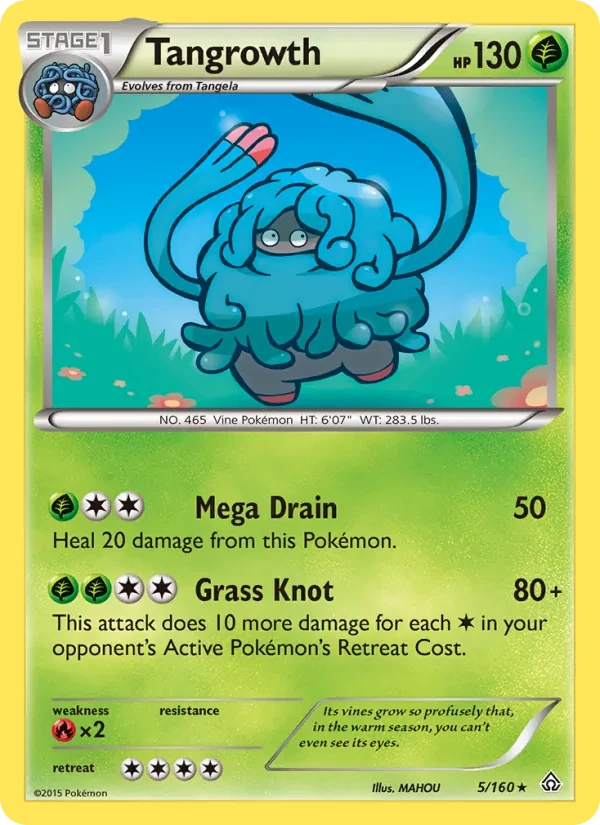 Tangrowth 5/160 Primal Clash Pokémon card