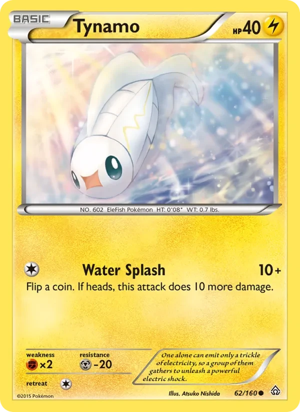 Tynamo 62/160 Primal Clash Pokémon card