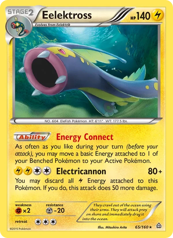 Eelektross 65/160 Primal Clash Pokémon card