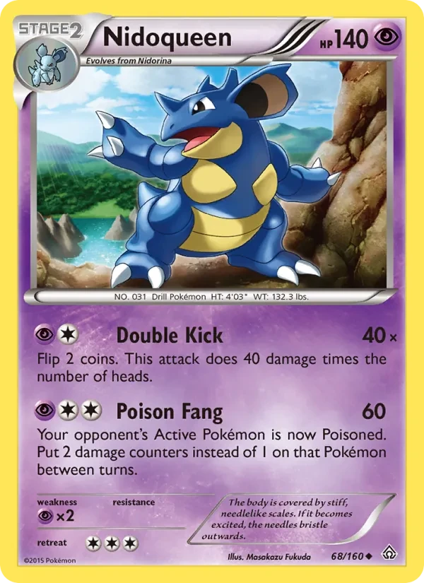 Nidoqueen 68/160 Primal Clash Pokémon Karte