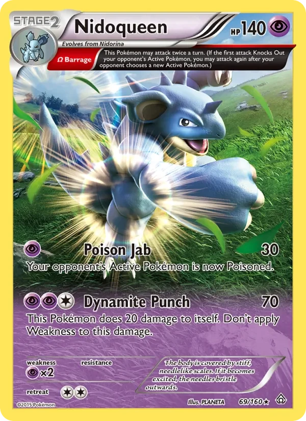 Nidoqueen 69/160 Primal Clash Pokémon card