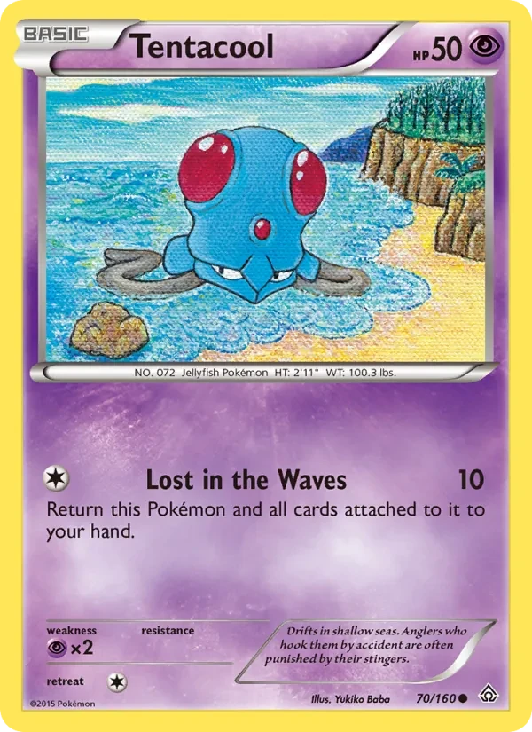 Tentacool 70/160 Primal Clash Pokémon card