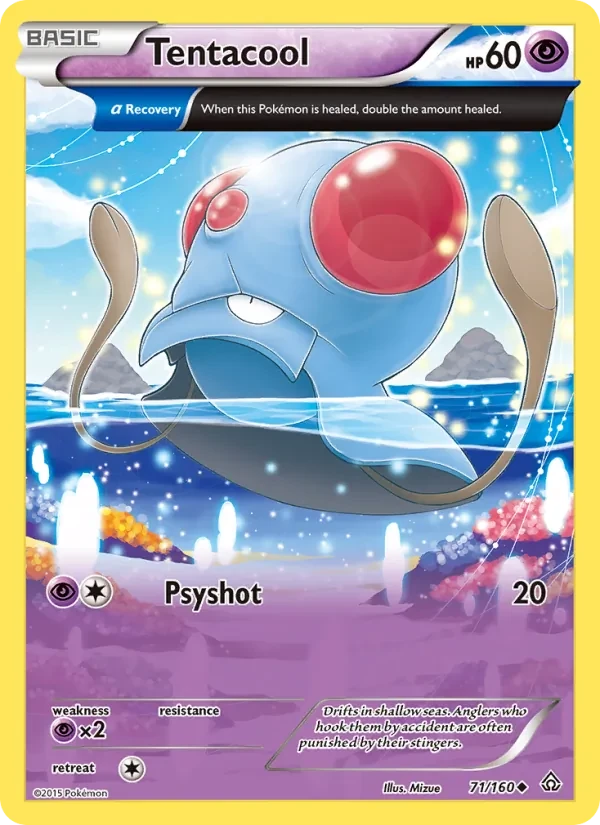 Tentacool 71/160 Primal Clash Pokémon card