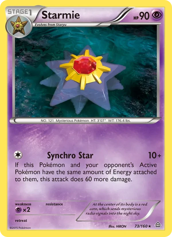 Starmie 73/160 Primal Clash Pokémon card