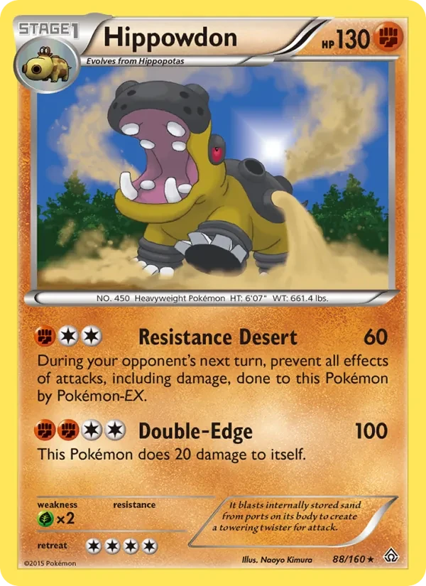 Hippowdon 88/160 Primal Clash Pokémon Karte