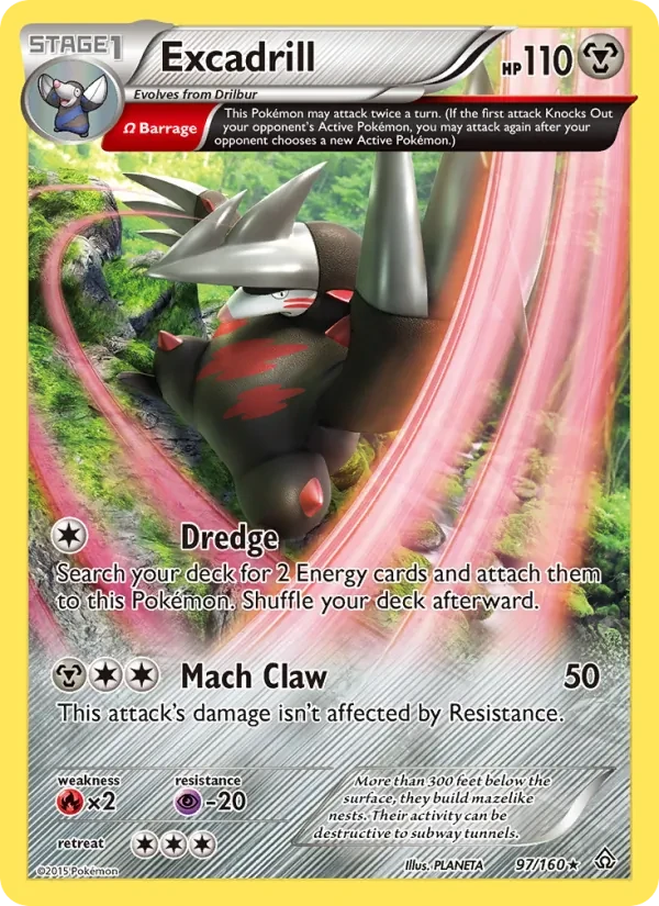 Excadrill 97/160 Primal Clash Pokémon card