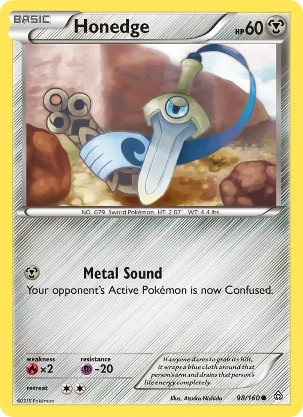 Honedge 98/160 Primal Clash Pokémon card