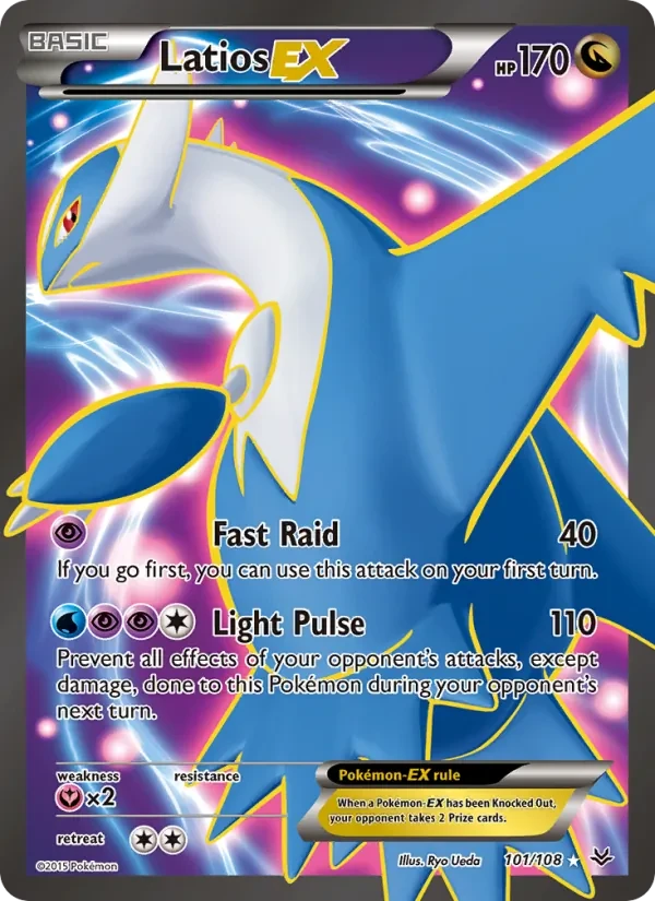 Latios EX 101/108 Roaring Skies Pokémon card