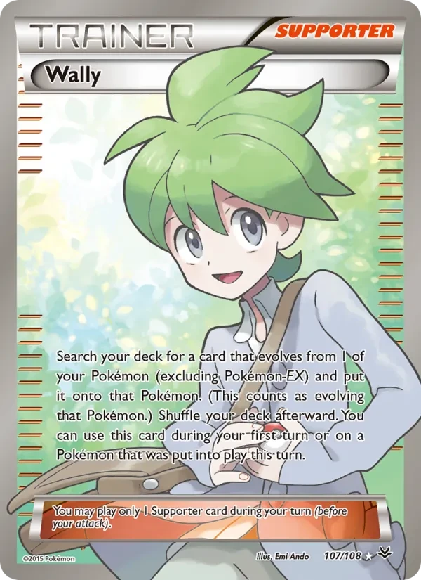 Wally 107/108 Roaring Skies Pokémon card