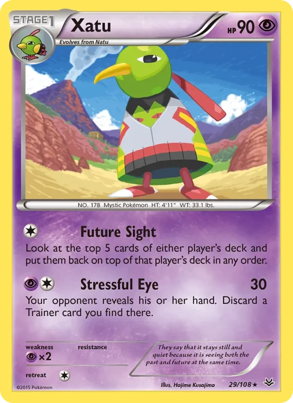 Xatu 29/108 Roaring Skies Pokémon card
