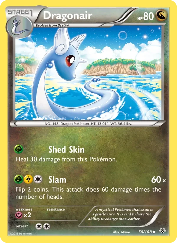Dragonair 50/108 Roaring Skies Pokémon card