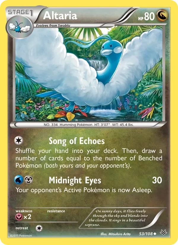 Altaria 53/108 Roaring Skies Pokémon card