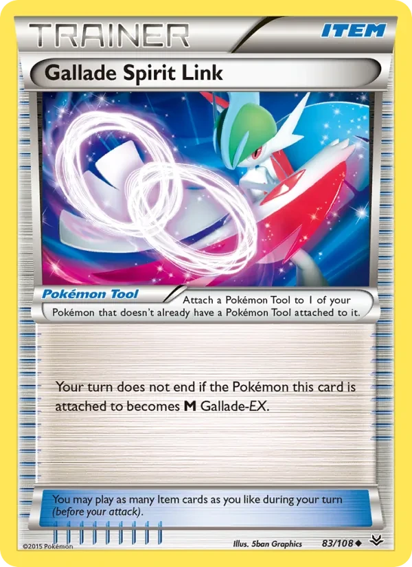Gallade Spirit Link 83/108 Roaring Skies Pokémon card