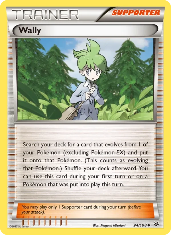 Wally 94/108 Roaring Skies Pokémon card