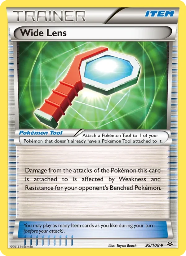 Wide Lens 95/108 Roaring Skies Pokémon card
