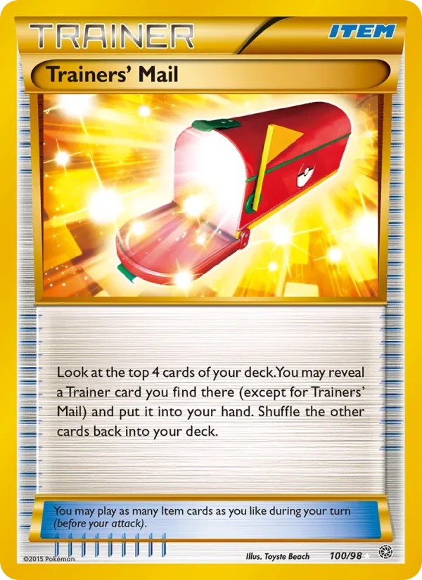 Trainers' Mail 100/98 Ancient Origins Pokémon card
