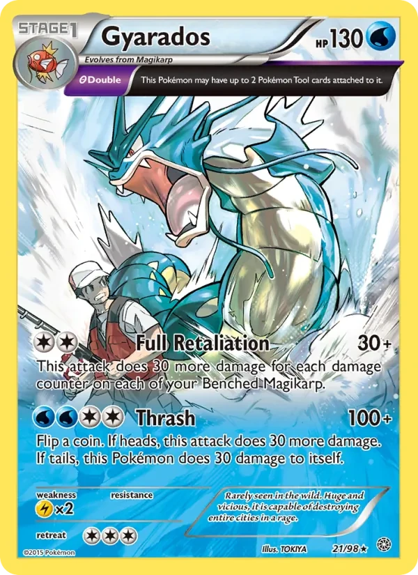 Gyarados 21/98 Ancient Origins Pokémon card
