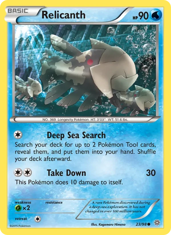 Relicanth 23/98 Ancient Origins Pokémon card