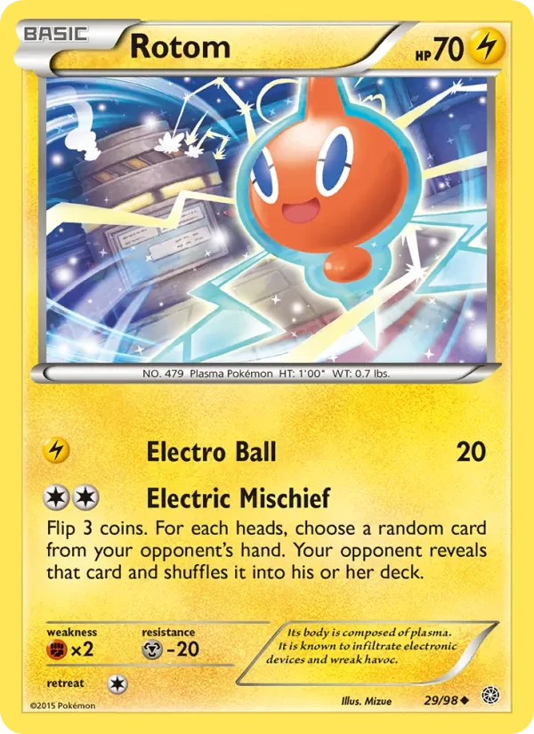 Rotom 29/98 Ancient Origins Pokémon card