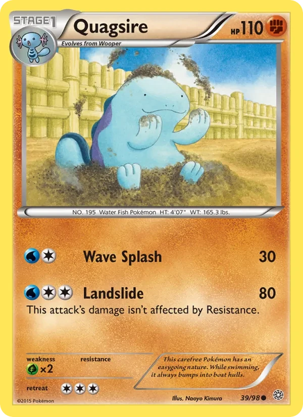 Quagsire 39/98 Ancient Origins Pokémon card