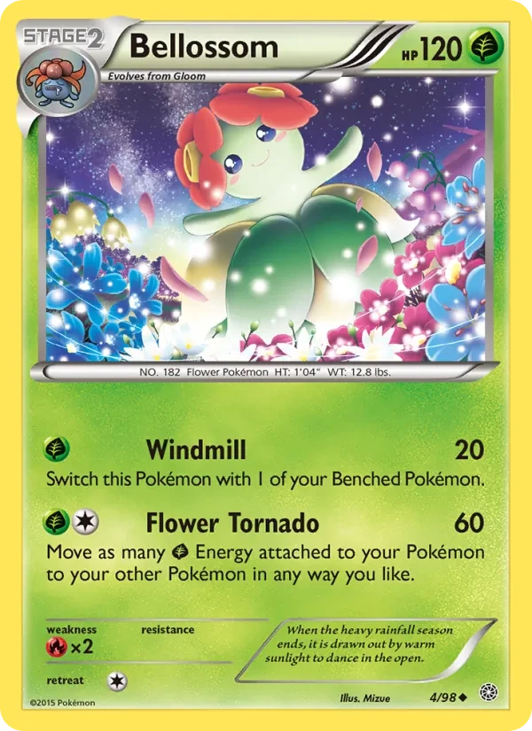 Carta Pokémon Bellossom 4/98 Ancient Origins