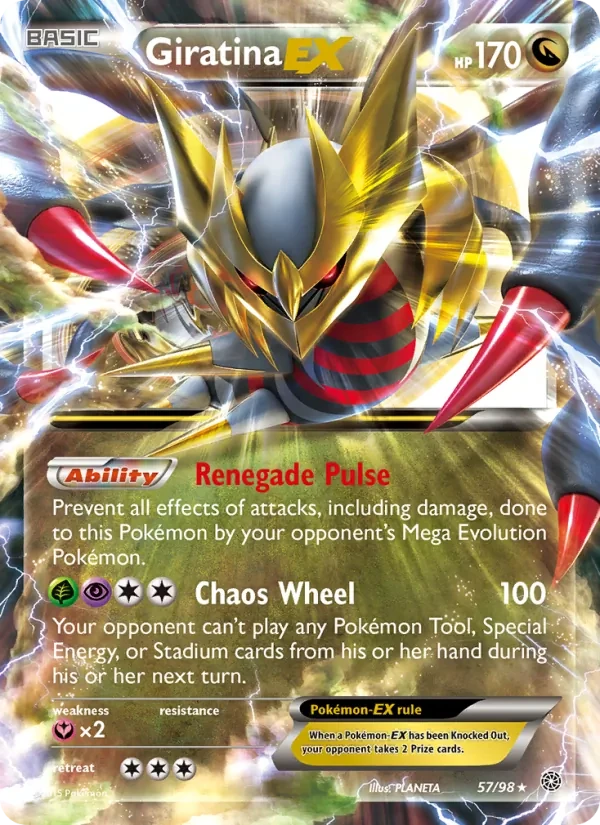 Giratina EX 57/98 Ancient Origins Pokémon Karte