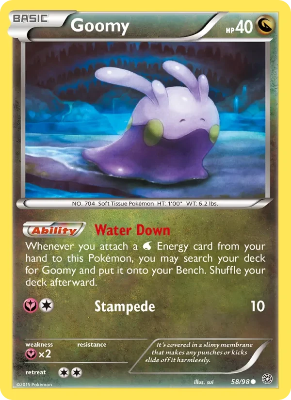 Goomy 58/98 Ancient Origins Pokémon card